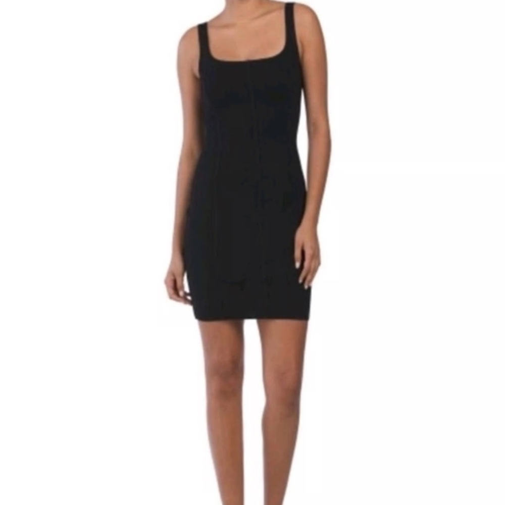 House of Harlow womans satin Black Sleeveless Mini Dress size M